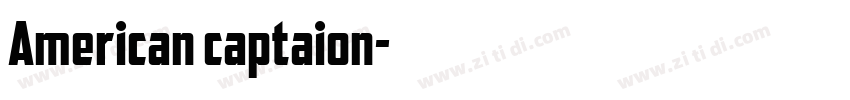 American captaion字体转换